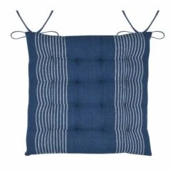 Home Maison Galette De Chaise Esprit Bord De Mer Coton Marine 40 X 40 -Maisons Du Monde Boutique galette de chaise esprit bord de mer coton marine 40 x 40 3