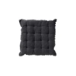 Dutch Decor Galette De Chaise Gris En Coton 40x40 Cm Uni -Maisons Du Monde Boutique galette de chaise gris en coton 40x40 cm uni 2