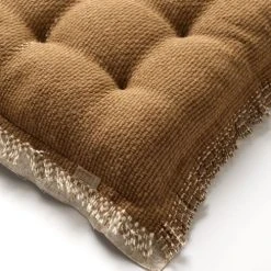 Dutch Decor Galette De Chaise Marron En Coton 40x40 Cm Uni -Maisons Du Monde Boutique galette de chaise marron en coton 40x40 cm uni 2