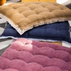 Dutch Decor Galette De Chaise Marron En Coton 40x40 Cm Uni -Maisons Du Monde Boutique galette de chaise marron en coton 40x40 cm uni 3