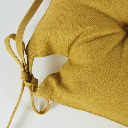 Maisons Du Monde Galette De Chaise Ocre 4 Maisons Du Monde Galette De Chaise Ocre – Image 2