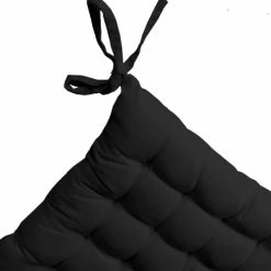 Home Maison Galette De Chaise Piquée 16 Points En Coton Et Nouettes Noir 38 X 38 -Maisons Du Monde Boutique galette de chaise piquee 16 points en coton et nouettes noir 38 x 38 3