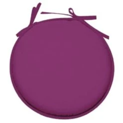 Stof Galette De Chaise Polyester Lin D40cm -Maisons Du Monde Boutique galette de chaise polyester framboise d40cm uni 4