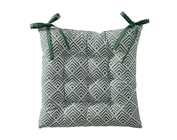 Becquet Galette De Chaise Réversible Bleu 40x40 En Coton 8 Becquet Galette De Chaise Réversible Bleu 40x40 En Coton – Image 6