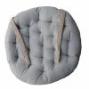 Home Maison Galette De Chaise Ronde En Coton Gris D40 -Maisons Du Monde Boutique galette de chaise ronde en coton gris d40