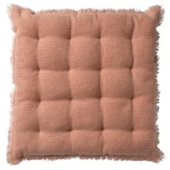 Dutch Decor Galette De Chaise Jaune En Coton 40x40 Cm Uni -Maisons Du Monde Boutique galette de chaise rose en coton 40x40 cm uni burto coussin de sol 4