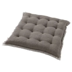Dutch Decor Galette De Chaise Taupe En Coton 40x40 Cm Uni -Maisons Du Monde Boutique galette de chaise taupe en coton 40x40 cm uni 2
