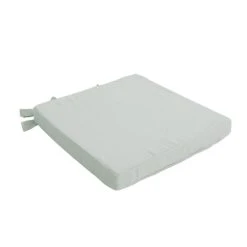 Home Maison Galette De Chaise Uni En Pur Coton Coton Gris 38 X 38