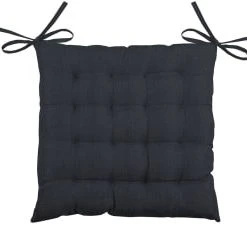 Home Maison Galette De Chaise Unie En 16 Points Polyester Turquoise 40 X 40 -Maisons Du Monde Boutique galette de chaise unie en 16 points polyester charbon 40 x 40