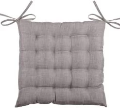 Home Maison Galette De Chaise Unie En 16 Points Polyester Turquoise 40 X 40 -Maisons Du Monde Boutique galette de chaise unie en 16 points polyester taupe 40 x 40