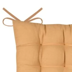 Home Maison Galette De Chaise Unie Et Classique Coton Moutarde 38 X 38 -Maisons Du Monde Boutique galette de chaise unie et classique coton moutarde 38 x 38 1