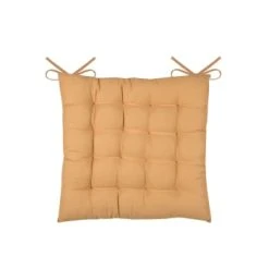 Home Maison Galette De Chaise Unie Et Classique Coton Moutarde 38 X 38 -Maisons Du Monde Boutique galette de chaise unie et classique coton moutarde 38 x 38 3