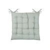 Home Maison Galette De Chaise Unie Et Classique Coton Sauge 38 X 38