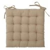 Home Maison Galette De Chaise Unie Matelassée Coton Beige 38 X 38 -Maisons Du Monde Boutique galette de chaise unie matelassee coton beige 38 x 38