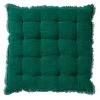 Dutch Decor Galette De Chaise Vert En Coton 40x40 Cm Uni