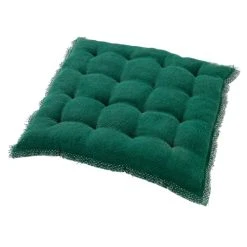 Dutch Decor Galette De Chaise Vert En Coton 40x40 Cm Uni -Maisons Du Monde Boutique galette de chaise vert en coton 40x40 cm uni 2