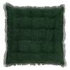 Dutch Decor Galette De Chaise Vert En Coton 40x40 Cm Uni