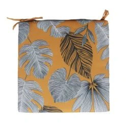 Home Maison Galette Extérieur En Fibre Synthétique Vert 40x40 -Maisons Du Monde Boutique galette exterieur en fibre synthetique jaune 40x40 tropical 1