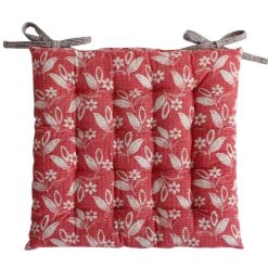 Home Maison Galette Piquée Esprit Bohème Coton Pivoine 38 X 38