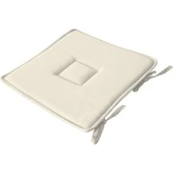 Home Maison Galette Plate Unie En Coton Passepoil Et Nouettes Ecru 40 X 40 -Maisons Du Monde Boutique galette plate unie en coton passepoil et nouettes ecru 40 x 40 4