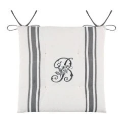 Lovely Casa Galettes De Chaise 4 Points Coton 40x40cm - Lot De 4