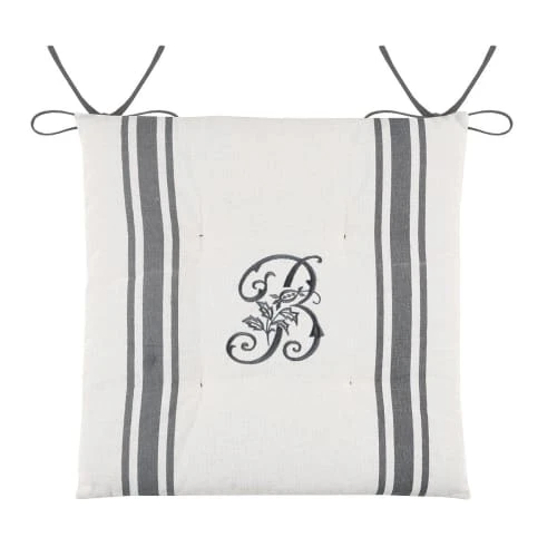 Lovely Casa Galettes De Chaise 4 Points Coton 40x40cm - Lot De 4 3 Lovely Casa Galettes De Chaise 4 Points Coton 40x40cm - Lot De 4