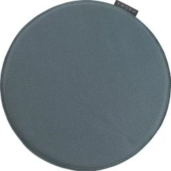 Magma Galettes De Chaise Bleu Pétrole Imitation Cuir - D.37 - Lot De 4 -Maisons Du Monde Boutique galettes de chaise bleu petrole imitation cuir d 37 lot de 4 2