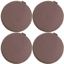 Magma Galettes De Chaise Couleur Marsala Imitation Cuir - D.37 - Lot De 4 -Maisons Du Monde Boutique galettes de chaise couleur marsala imitation cuir d 37 lot de 4 luis 1