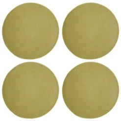 Magma Galettes De Chaise Saumon Imitation Feutre - Lot De 4 - Ø 35cm -Maisons Du Monde Boutique galettes de chaise moutarde imitation feutre lot de 4 oe 35cm felt