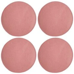 Magma Galettes De Chaise Saumon Imitation Feutre - Lot De 4 - Ø 35cm