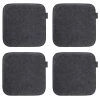 Magma Galettes De Chaises Carrées Anthracite Chinées-Lot De 4-env.35x35 Cm -Maisons Du Monde Boutique galettes de chaises carrees anthracite chinees lot de 4 env 35x35 cm