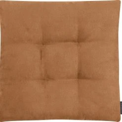 Magma Galettes De Chaises Carrées Caramel Bi-matière-Lot De 4 - 42x42cm -Maisons Du Monde Boutique galettes de chaises carrees caramel bi matiere lot de 4 42x42cm 2