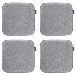 Magma Galettes De Chaises Carrées Gris Clair- Lot De 4 - Env.35x35 Cm -Maisons Du Monde Boutique galettes de chaises carrees gris clair lot de 4 env 35x35 cm avaro 1