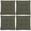 Magma Galettes De Chaises Carrées Vert Bi-matière-Lot De 4-42x42cm -Maisons Du Monde Boutique galettes de chaises carrees vert bi matiere lot de 4 42x42cm