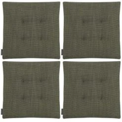 Magma Galettes De Chaises Carrées Caramel Bi-matière-Lot De 4 - 42x42cm -Maisons Du Monde Boutique galettes de chaises carrees vert bi matiere lot de 4 42x42cm austin 1