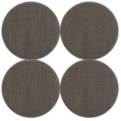 Magma Galettes De Chaises Rondes Grises Bi-matière-Lot De 4 - Env.Ø 35cm -Maisons Du Monde Boutique galettes de chaises rondes taupe bi matiere lot de 4 env oe 35cm austin