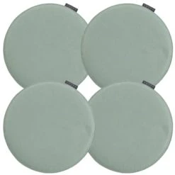Magma Galettes De Chaises Rondes Vert De Gris - Lot De 4 - Ø 35cm -Maisons Du Monde Boutique galettes de chaises rondes vert de gris lot de 4 oe 35cm avaro