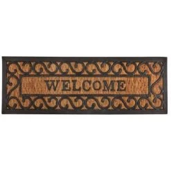 ESSCHERT DESIGN Grand Paillasson En Coco Et Caoutchouc 75x25