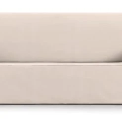 Eysa Housse De Canapé 2 Places Avec Des Rubans Beige 140 - 180 Cm
