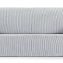 Eysa Housse De Canapé 2 Places Avec Des Rubans Gris Clair 140 - 180 Cm