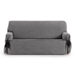 Eysa Housse De Canapé 2 Places Avec Des Rubans Bleu 140 - 180 Cm -Maisons Du Monde Boutique housse de canape 2 places avec des rubans gris fonce 140 180 cm eysa