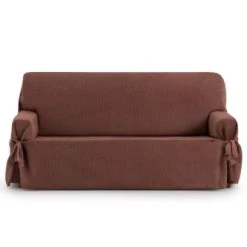 Eysa Housse De Canapé 2 Places Avec Des Rubans Orange 140 - 180 Cm