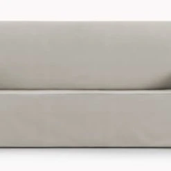 Eysa Housse De Canapé 2 Places Avec Des Rubans Taupe 140 - 180 Cm