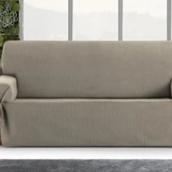 Eysa Housse De Canapé 2 Places Avec Des Rubans Taupe 140 - 180 Cm -Maisons Du Monde Boutique housse de canape 2 places avec des rubans taupe 140 180 cm 6