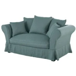 Maisons Du Monde Housse De Canapé 2 Places En Lin Froissé Bleu Céladon -Maisons Du Monde Boutique housse de canape 2 places en lin froisse bleu celadon 1000 5 4 204430 2