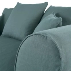 Maisons Du Monde Housse De Canapé 2 Places En Lin Froissé Bleu Céladon -Maisons Du Monde Boutique housse de canape 2 places en lin froisse bleu celadon 1000 5 4 204430 3