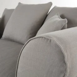 Maisons Du Monde Housse De Canapé 2 Places En Lin Froissé Gris Clair -Maisons Du Monde Boutique housse de canape 2 places en lin froisse gris clair 1000 3 2 204428 3