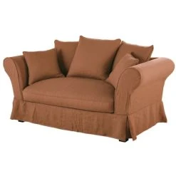 Maisons Du Monde Housse De Canapé 2 Places En Lin Froissé Orange De Sienne -Maisons Du Monde Boutique housse de canape 2 places en lin froisse orange de sienne 1000 6 37 221601 2