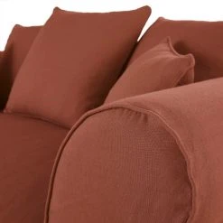 Maisons Du Monde Housse De Canapé 2 Places En Lin Froissé Terracotta -Maisons Du Monde Boutique housse de canape 2 places en lin froisse terracotta 1000 7 6 204432 3