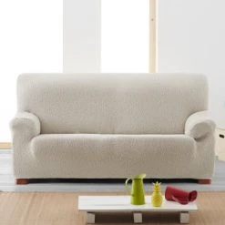 Eysa Housse De Canapé 2 Places Extensible écru 140 - 200 Cm -Maisons Du Monde Boutique housse de canape 2 places extensible ecru 140 200 cm 2